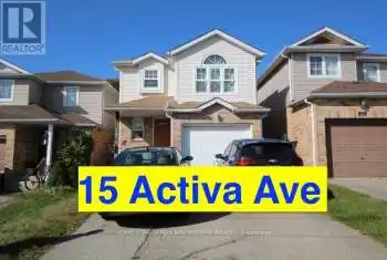 15 Activa Ave, Kitchener, Ontario N2E 3R3, 4 Bedrooms Bedrooms, 9 Rooms Rooms,3 BathroomsBathrooms,All Houses,Rented,Activa,X9418535