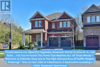 2493 Earl Grey Ave, Pickering, Ontario L1X 0B9, 4 Bedrooms Bedrooms, 11 Rooms Rooms,4 BathroomsBathrooms,All Houses,Sold,Earl Grey,E11519505