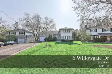 6 Willowgate Drive Markham Ontario L3P 1G2