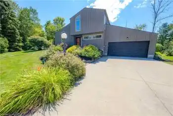 Double wide concrete driveway
